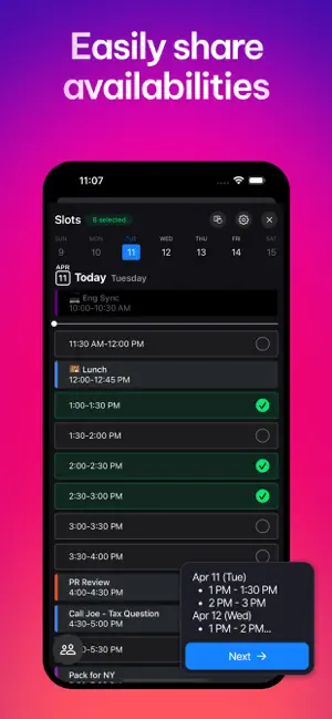 ‎Vimcal: Calendar and Schedule App screenshot 1