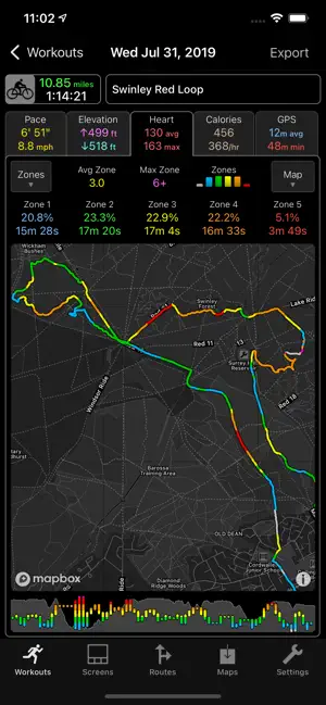 ‎WorkOutDoors App screenshot 1