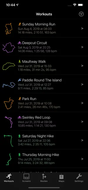 ‎WorkOutDoors App screenshot 1
