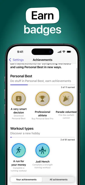 ‎Workout Stats – Personal Best App screenshot 1