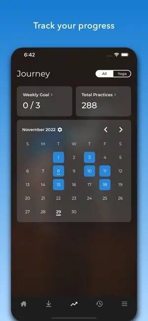 ‎Yoga | Down Dog App screenshot 1