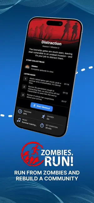 ‎ZRX: Zombies Run App screenshot 1