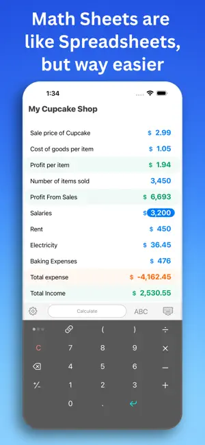 ‎Zolvy – Pocket Spreadsheet App screenshot 1