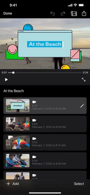 ‎iMovie App screenshot 1
