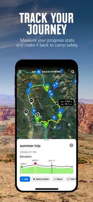 ‎onX Backcountry: Trail GPS App App screenshot 1