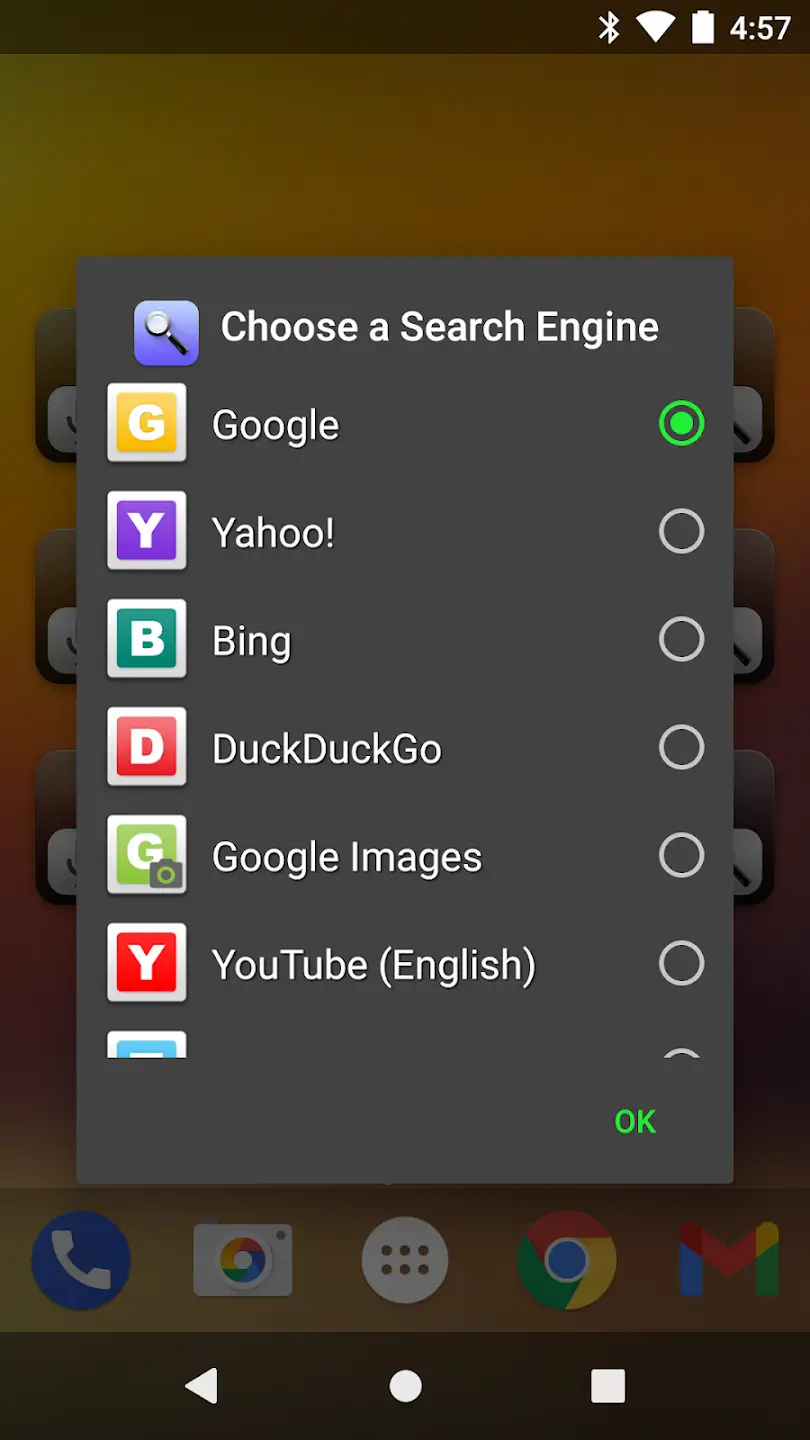 Quick Search Widget screenshot 1