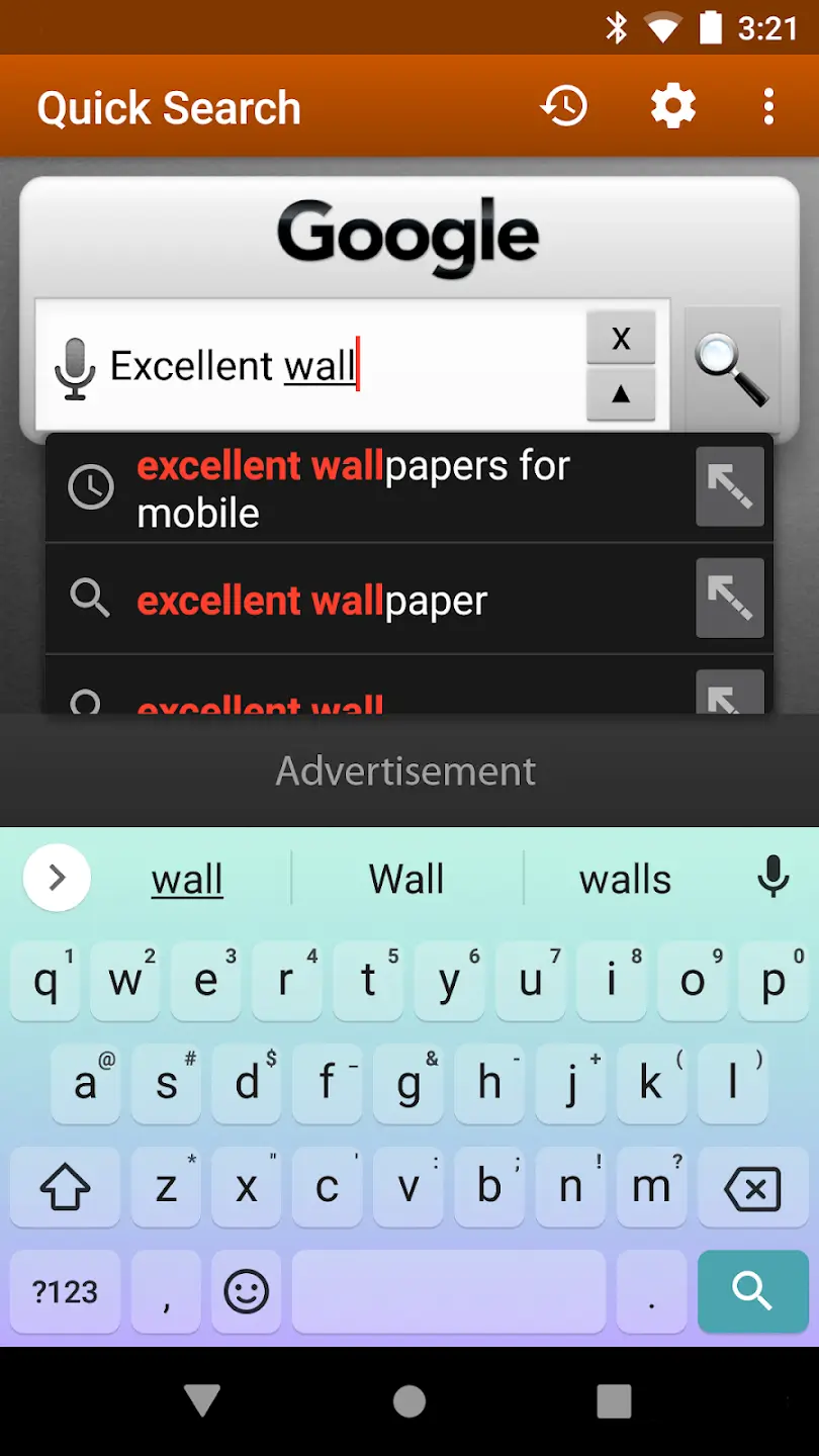 Quick Search Widget screenshot 1