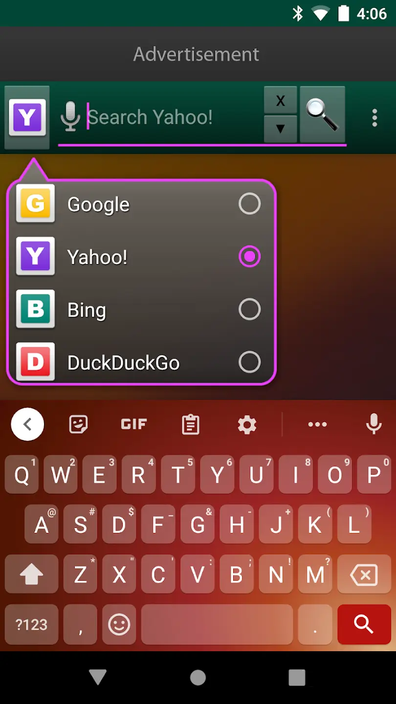Quick Search Widget screenshot 1