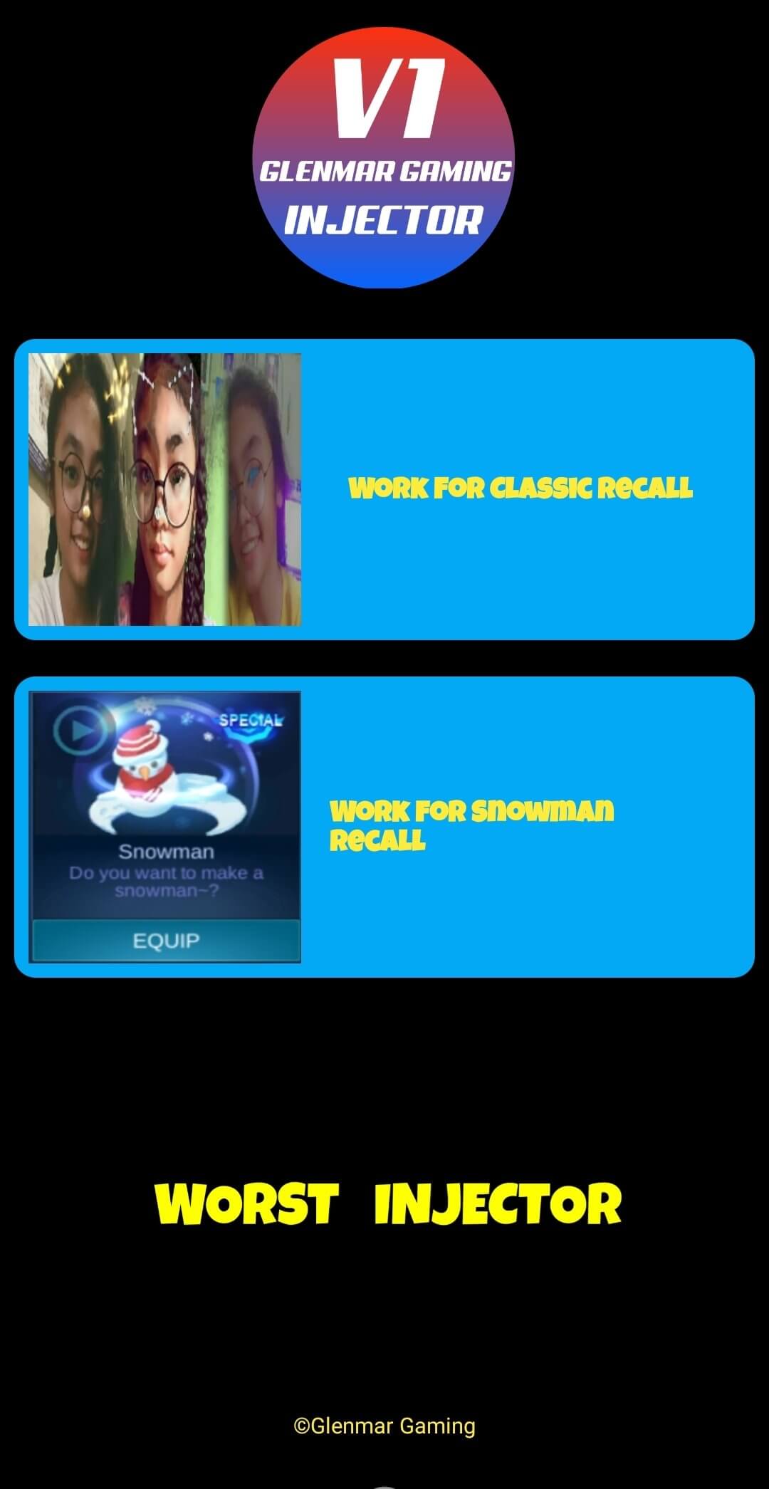 Recall Injector screenshot 1