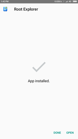 root explorer app installed