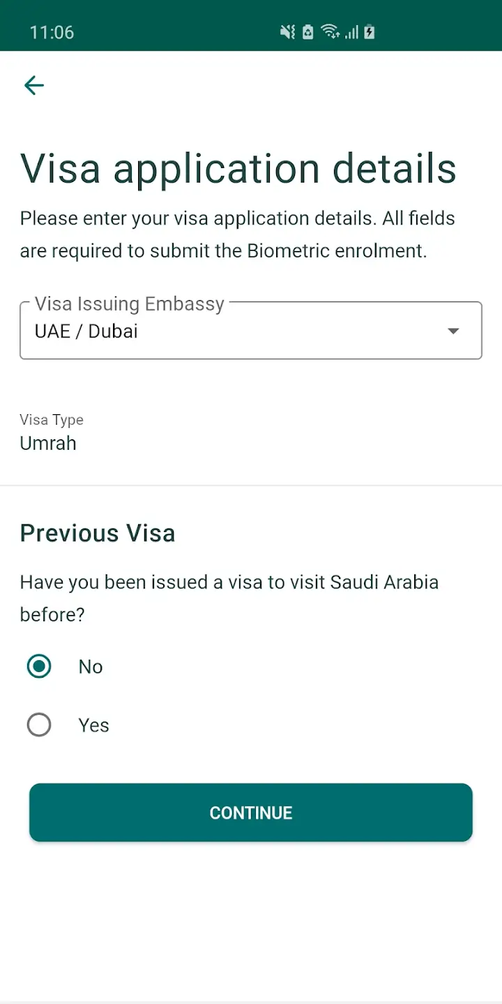 Saudi Visa Bio screenshot 1