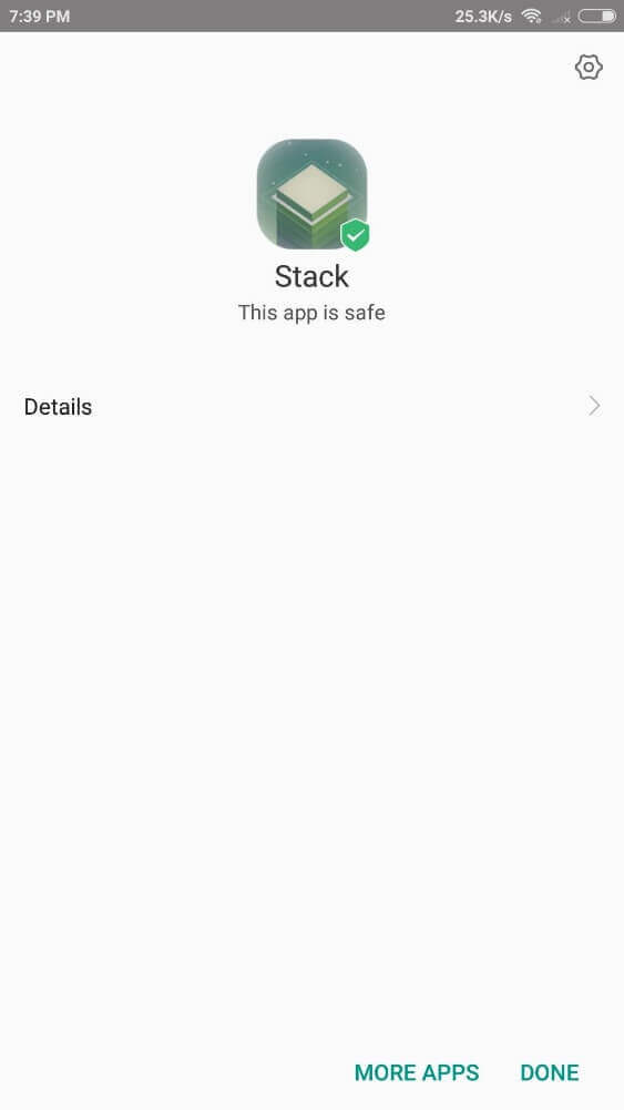 Stack APK installed