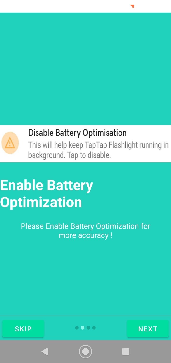 Tap Tap Flashlight screenshot 1