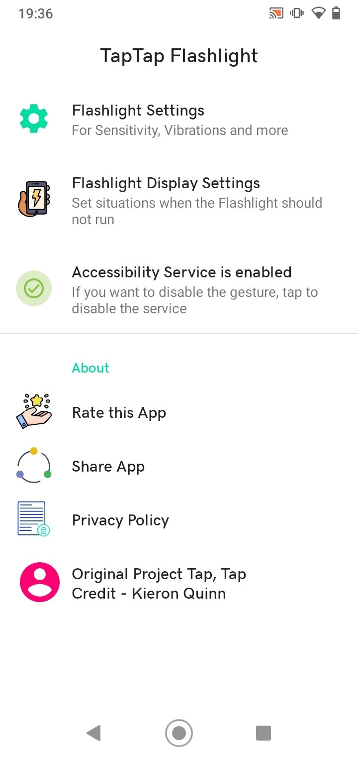 Tap Tap Flashlight screenshot 1