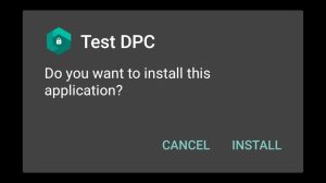 Tap Install to start Installation