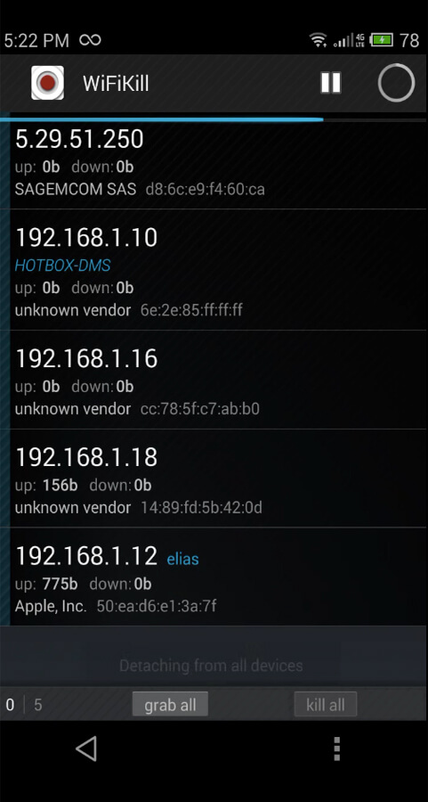 WiFiKill screenshot 1