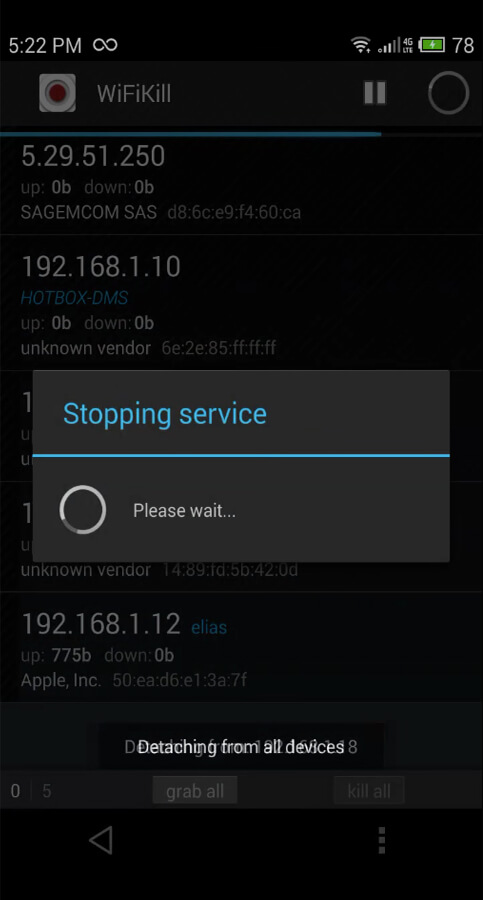 WiFiKill screenshot 1