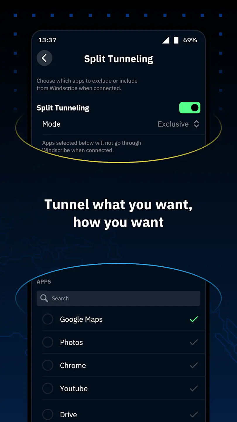 Windscribe screenshot 1