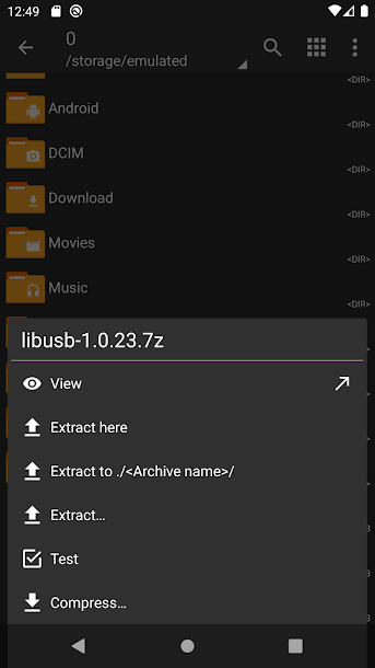 ZArchiver screenshot 1