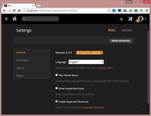 Plex Media Server screenshot 1