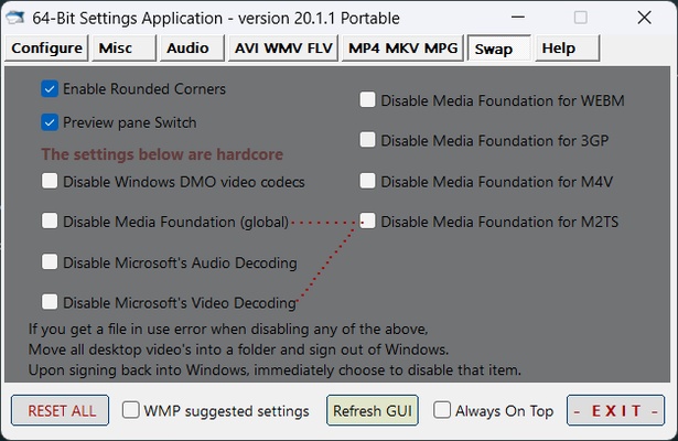 Shark007 Codecs screenshot 1