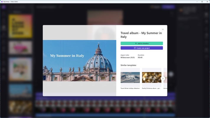 Clipchamp screenshot 1