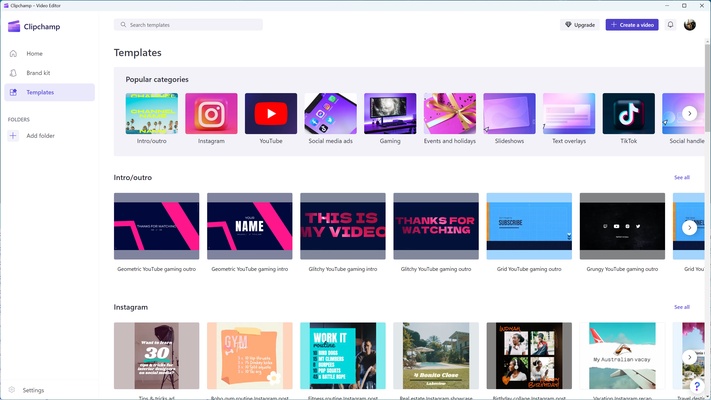 Clipchamp screenshot 1