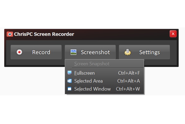 ChrisPC Screen Recorder screenshot 1