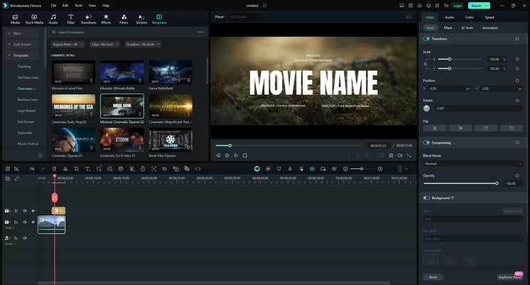 Wondershare Filmora screenshot 1