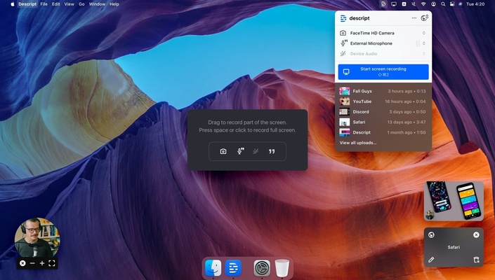 Descript screenshot 1