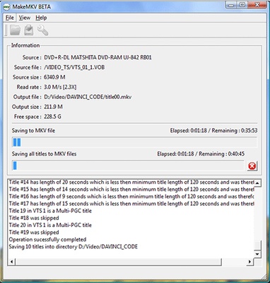 MakeMKV screenshot 1