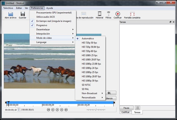 Shotcut screenshot 1
