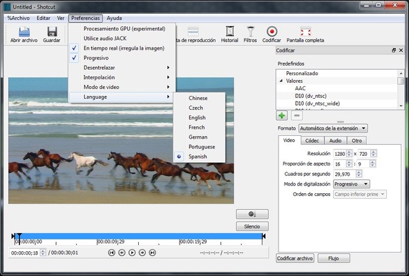Shotcut screenshot 1