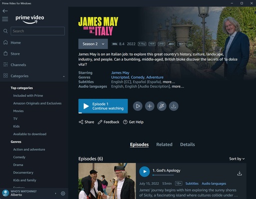 Amazon Prime Video screenshot 1