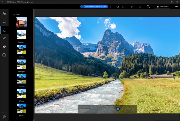 Adobe Photoshop Express screenshot 1