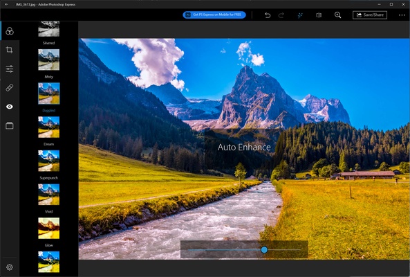 Adobe Photoshop Express screenshot 1