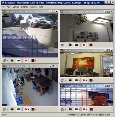 ContaCam - Video Surveillance software screenshot 1