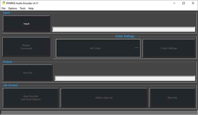 FFMPEG Audio Encoder screenshot 1