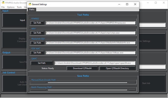 FFMPEG Audio Encoder screenshot 1