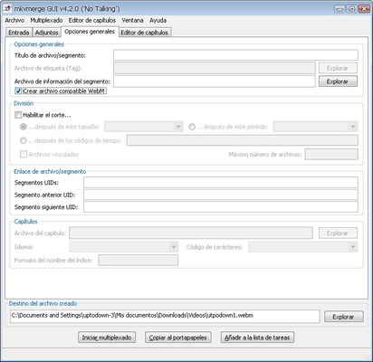 MKVToolnix screenshot 1