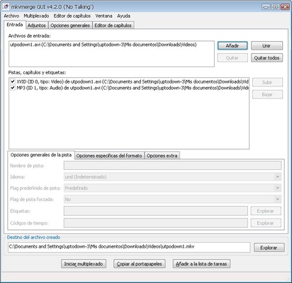 MKVToolnix screenshot 1