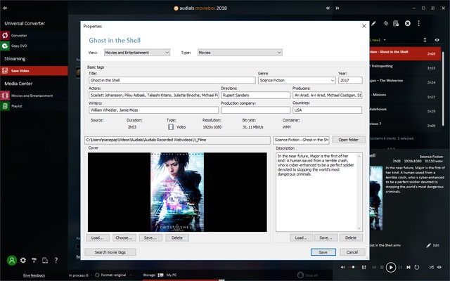 Audials Movie screenshot 1