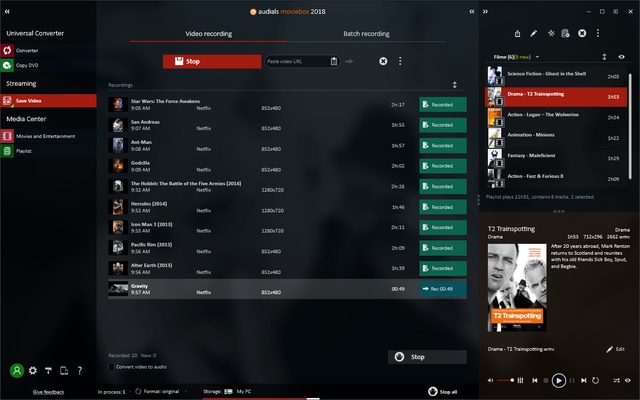 Audials Movie screenshot 1