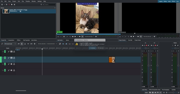 Kdenlive screenshot 1