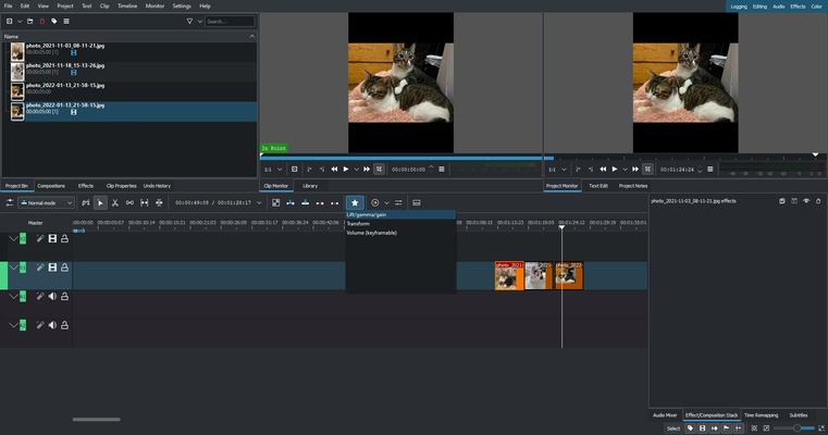 Kdenlive screenshot 1