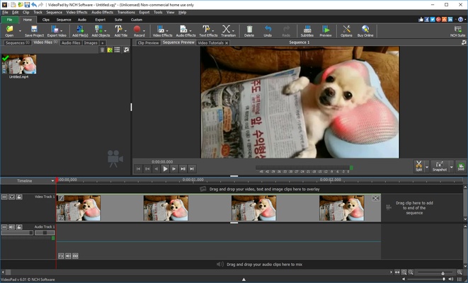VideoPad Video Editor and Movie Maker Free screenshot 1