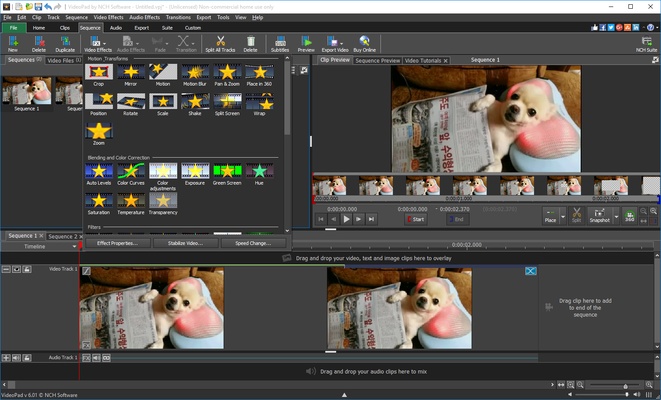 VideoPad Video Editor and Movie Maker Free screenshot 1