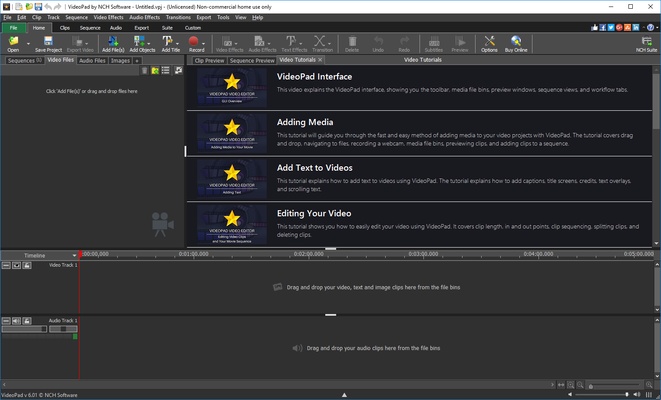 VideoPad Video Editor and Movie Maker Free screenshot 1