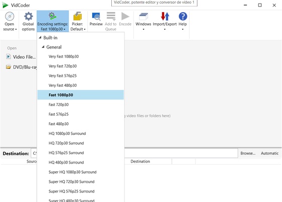 VidCoder screenshot 1