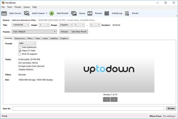 HandBrake screenshot 1